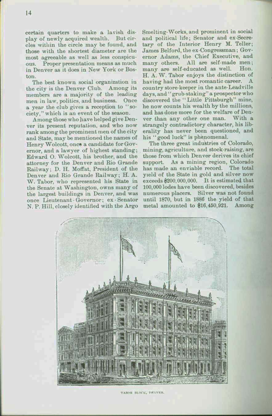 The City of Denver, 1888: an early history of "The Queen City of the Plains". vist0006h